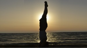 sunset yoga